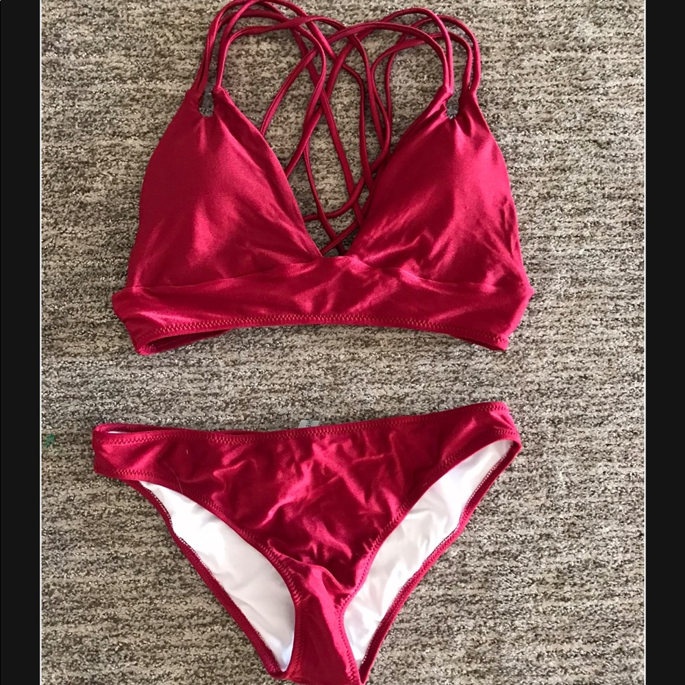 Red swimsuit *never worn* ♥️